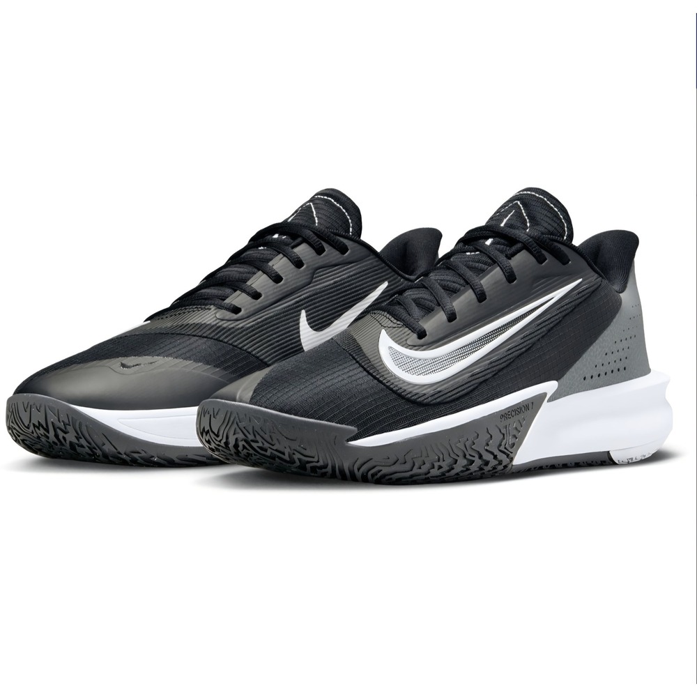 Nike‎ Precision VII Black Iron Grey Basketball Shoes FN4322-005 Mens 10